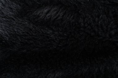 Siyah kürk kaplama desenli arka plan 