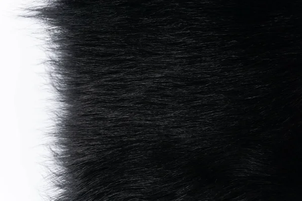 Черный Стрижка Меха Текстурированный Фон — стоковое фото