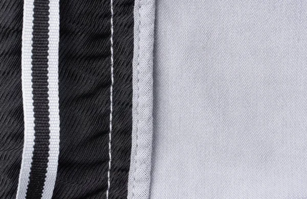Šedá Modrá Textilní Detail Detailní — Stock fotografie