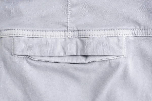 Γκρι Μπλε Παντελόνι Τσέπη Λεπτομέρεια Closeup — Φωτογραφία Αρχείου