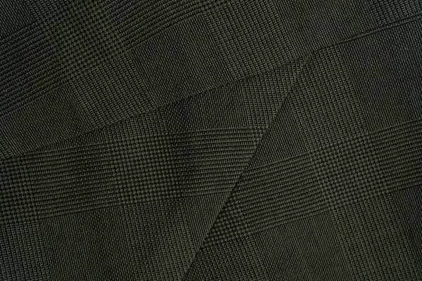 Zelené Kostkované Tkaniny Pozadí Zavřít — Stock fotografie