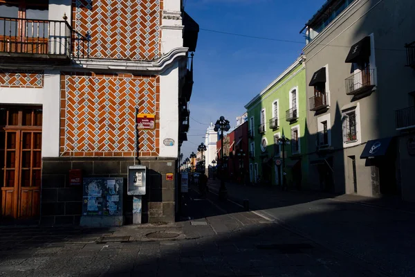 Calles Puebla Diciembre — Foto de Stock