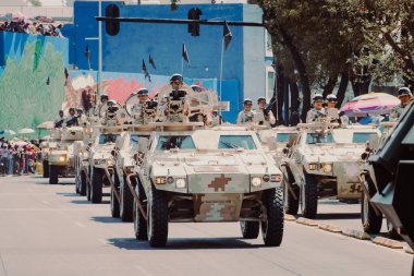 5 Mayıs 'taki Puebla Muharebesi anısına düzenlenen askeri geçit töreni.