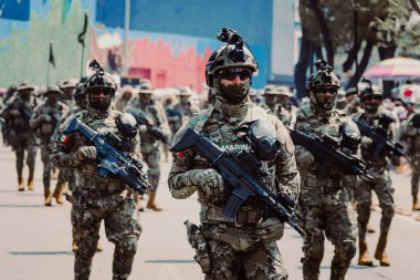 5 Mayıs 'taki Puebla Muharebesi anısına düzenlenen askeri geçit töreni.