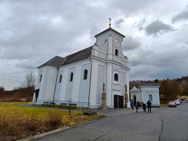 Karvina República Checa Febrero 2022 Una Iglesia Inclinada Muy Especial — Foto de Stock