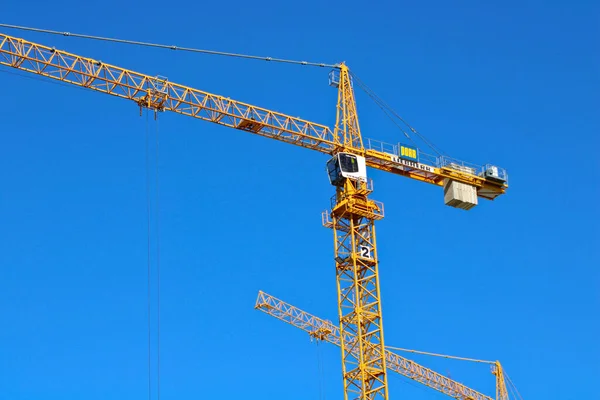 Prague Czech Republic March 2022 Detail Top Part Construction Crane — Stock Photo, Image