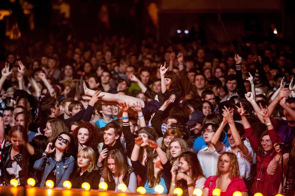 Multitud en un concierto — Foto de Stock