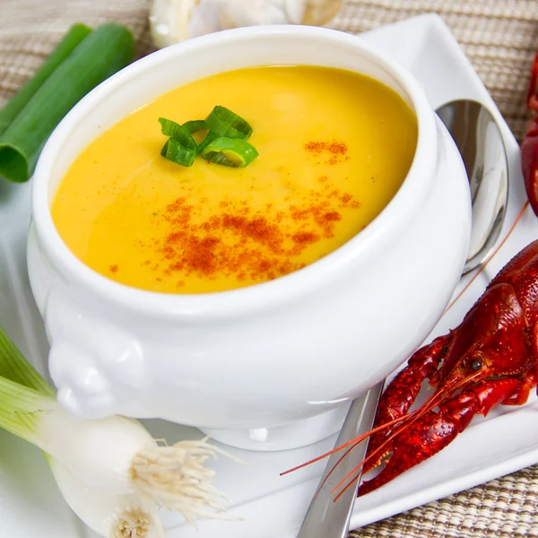 Soup of pumpkin — Stock Image Soup of pumpkin Stock Image