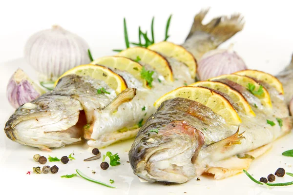 Gegrillte Forellen — Stockfoto