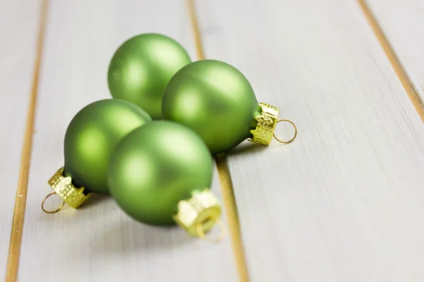 Groene xmas ballen — Stockfoto