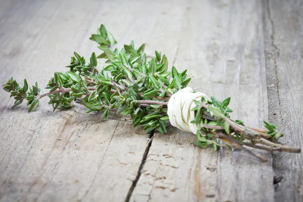 Thyme on table — Stock Photo, Image