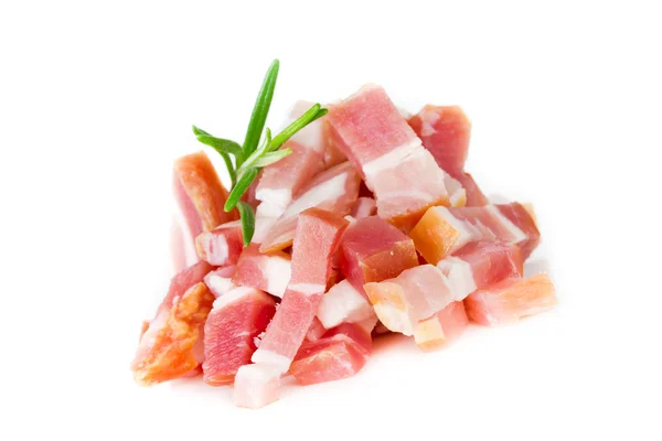 Bacon cubes — Stock Photo, Image