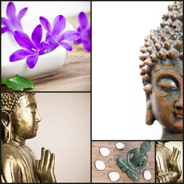 Buddha-Collage — Stockfoto