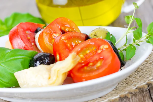 Tomatsallad — Stockfoto