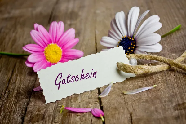 Gutschein — Stockfoto