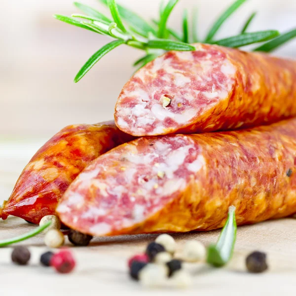 Smoked sausages — Stock Photo, Image