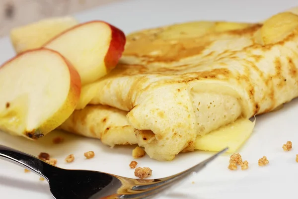 Apple pancakes — Stock Photo, Image