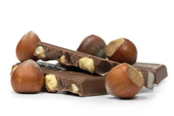 Ciocolată cu alune — Fotografie, imagine de stoc