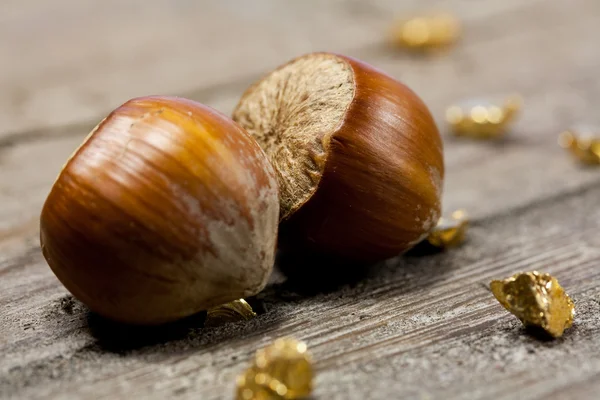 Hazelnuts — Fotografie, imagine de stoc