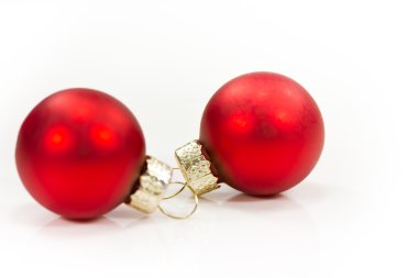 Kırmızı Noel topları