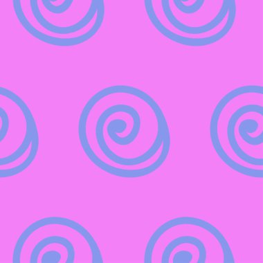 Soyut neon kıvrımlı, dikişsiz desen, soyut vektör çizimi