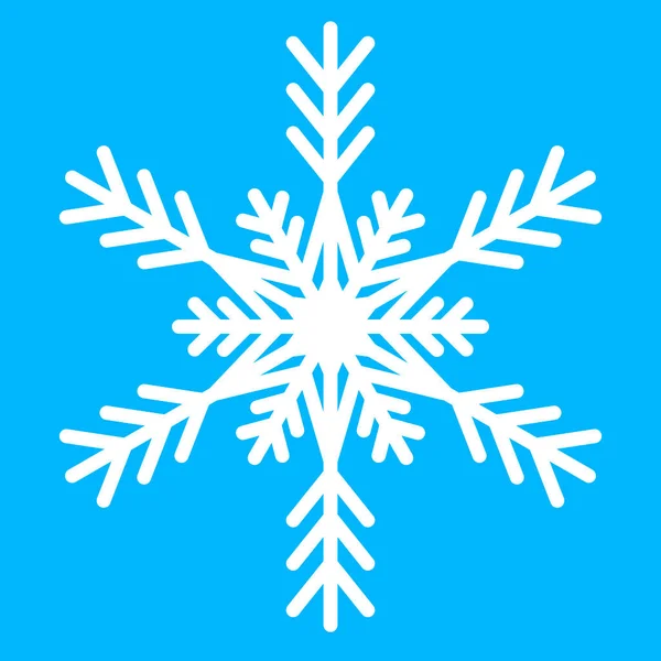 Sneeuwvlok Winter Kerstversiering Kristal Sneeuwvlok Geometrische Vector Illustratie — Stockvector