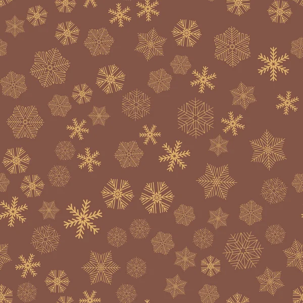 圣诞无缝图案 彩色雪花 冬季纺织品设计装饰品和礼物包装纸 — 图库矢量图片