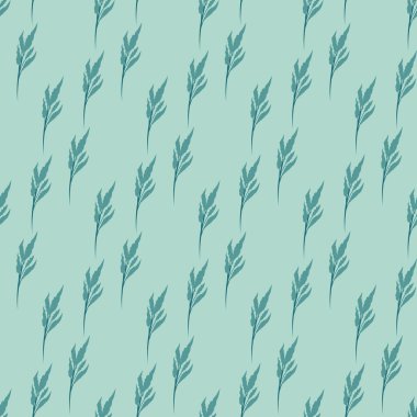 Kusursuz desenli zümrüt panikli kamış yeşil arka planda, duvar kağıdı kaplama tekstil tasarımı