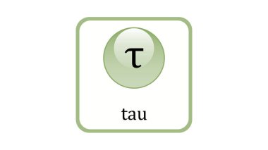 Tau ikonu. Temel Parçacık vektör tasarımının Standart Modeli