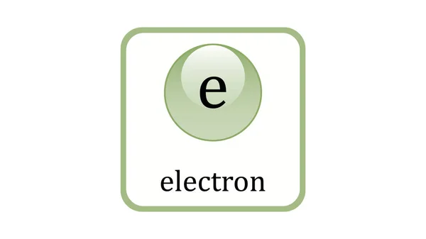 Elektronenpictogram Standaardmodel Voor Het Ontwerp Van Elementaire Deeltjesvector — Stockvector