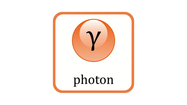 Photon Icon Standard Model Elementary Particles Vector Design — Vettoriale Stock
