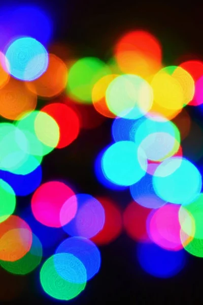 Abstrakte Weihnachtshintergrund Weihnachten Textur Aus Farbigen Lichtern Für Weihnachtsbaum — Stockfoto