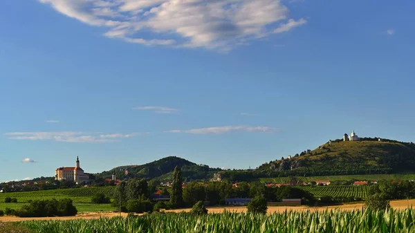 Znojmo Repubblica Ceca Castello Collina Santa Con Cappella — Foto Stock