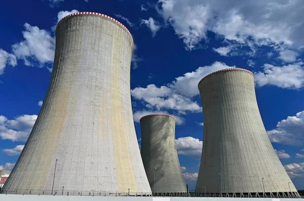 Nuclear Power Plant Concept Industry Technology Energy Crisis Increasing Energy — Stock Fotó