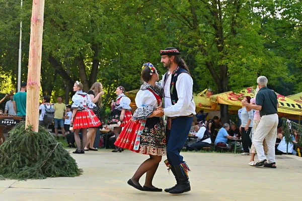 Brno Bystrc Czech Republic June 2022 Traditional Czech Feast Folk — Stock Photo, Image