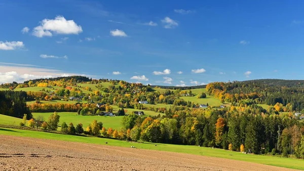 Autumn Landscape Beautiful Colorful Nature Autumn Time Czech Republic Seasonal — Stock Photo, Image