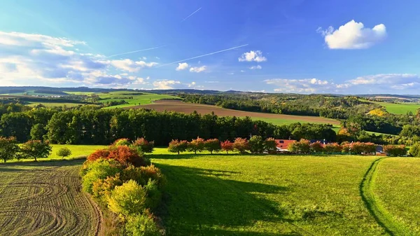 Autumn Landscape Beautiful Colorful Nature Autumn Time Czech Republic Seasonal — Stock Photo, Image