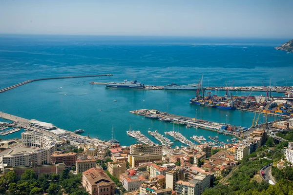 View Seaport Salerno — Zdjęcie stockowe