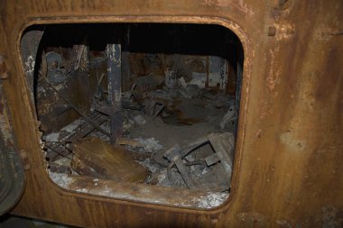 Lviv, Ukraine  August 11. 2022 : Exhibition of destroyed Russian armored vehicles near the City Hall in the city Lviv, Ukraine.
