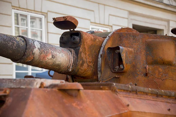 Lviv Ukraine August 2022 Exhibition Destroyed Russian Armored Vehicles City — Stock fotografie