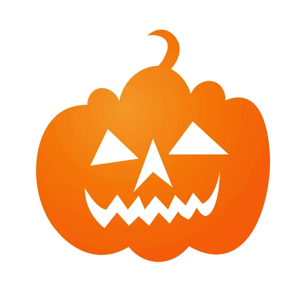 Ilustración Vectorial Calabaza Sobre Fondo Blanco Para Imprimir Usar Como — Vector de stock