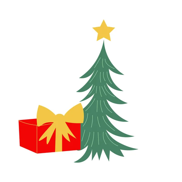 Design Cartão Natal Para Impressão Uso Como Cartaz Panfleto Banner — Vetor de Stock