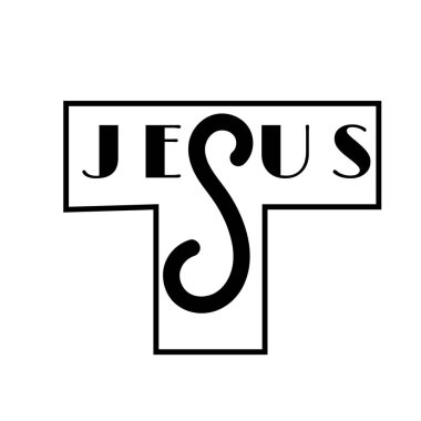 Baskı için Hıristiyan Sanat Tasarımı veya poster, kart, el ilanı, dövme veya tişört olarak kullanılacak