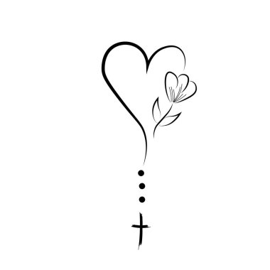 Baskı için Hıristiyan Sanat Tasarımı veya poster, kart, el ilanı, dövme veya tişört olarak kullanılacak