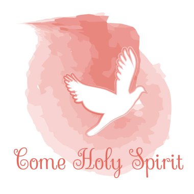 Baskı için Pentecost poster tasarımı veya kart, el ilanı, Banner veya t-shirt olarak kullanılacak