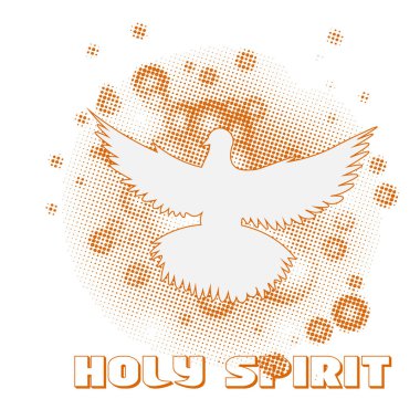 Pentecost Sunday, Come Holy Spirit, baskı için tipografi ya da poster, kart, broşür ya da tişört olarak kullanmak