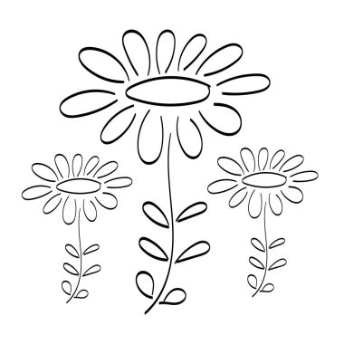 Sınır çiçekleri. Baskı için nakış deseni tasarımı veya farklı çizgi dikişleri olarak kullanılması.