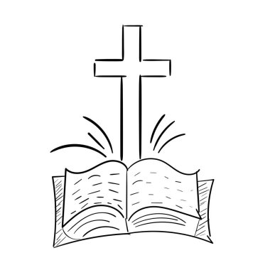 Paskalya sezonu. Yazdırma için çapraz tasarım ya da poster, kart, el ilanı, dövme ya da tişört olarak kullanın