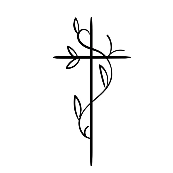 Carême Cross Design Pour Impression Utilisation Comme Affiche Carte Flyer — Image vectorielle