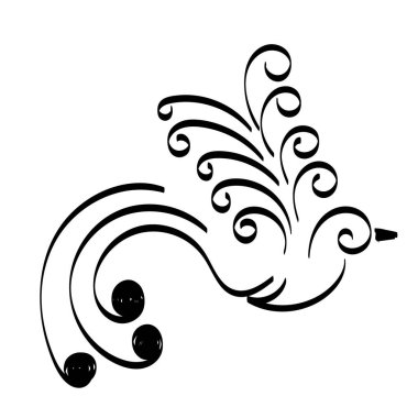 Baskı için Kutsal Ruh Çizgisi Sanat Tasarımı ya da poster, kart, el ilanı, dövme ya da tişört olarak kullanılacak